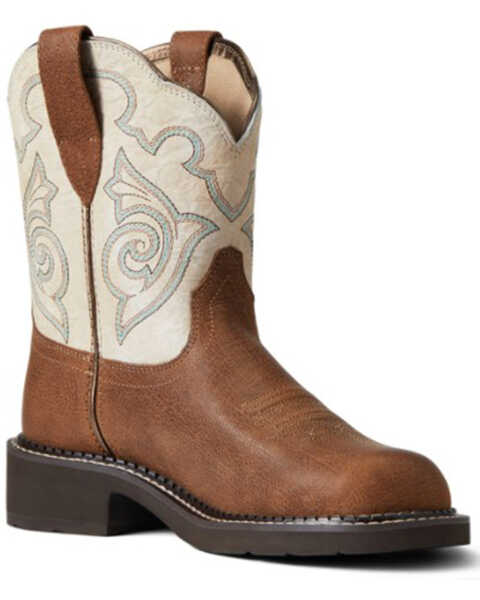 Ariat Women's Heritage Tess Western Boots - Round Toe, Brown, hi-res