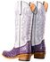 Image #4 - Tanner Mark Women's Merritt Ostrich Print Western Boots - Broad Square Toe, Purple, hi-res