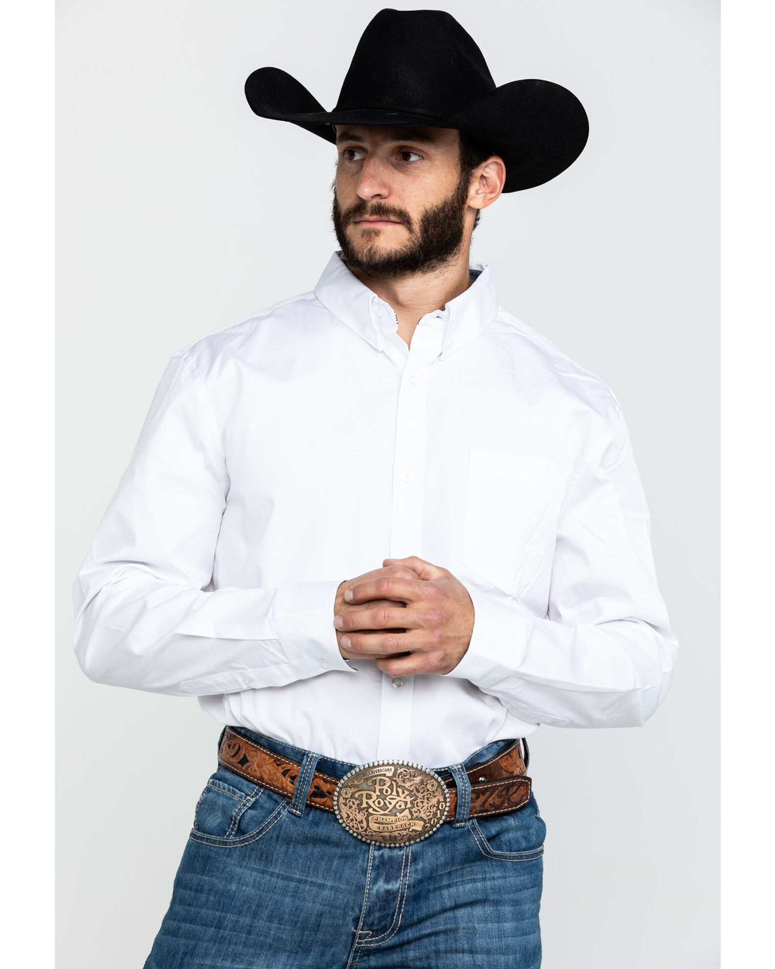 Cody James Core Men s White Solid Long Sleeve Western Shirt Boot Barn