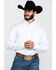 Image #1 - Cody James Core Men's White Solid Long Sleeve Western Shirt, , hi-res