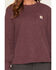 Image #3 - Carhartt Women's Waffle Knit Loose Fit Long Sleeve Work Shirt, Burgundy, hi-res