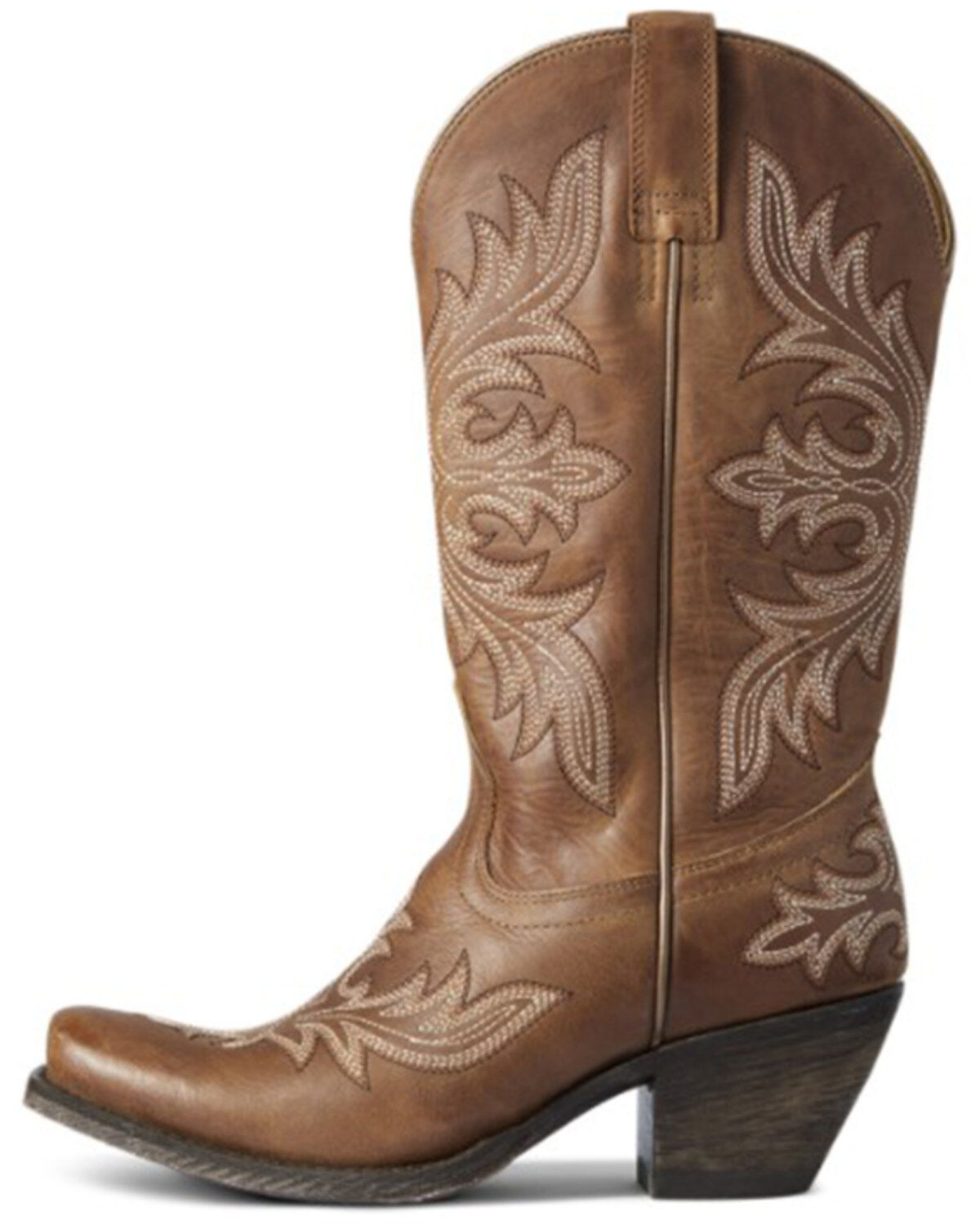 Image #2 - Ariat Women's Natural Tan Circuit Rosewood Full-Grain Western Boot - Square Toe, Brown, hi-res