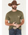 Image #2 - Ariat Men's Roped Diamond Short Sleeve Graphic T-Shirt, Green, hi-res
