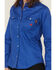 Image #3 - Forge Workwear Women's FR Solid Long Sleeve Snap Stretch Work Shirt, Royal Blue, hi-res