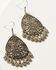 Shyanne Women's Champagne Chateau Filigree Teardrop Earrings, Silver, hi-res