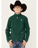 Ariat Boys' Green Team Mexico Patch Flag Zip-Front Softshell Jacket , Green, hi-res
