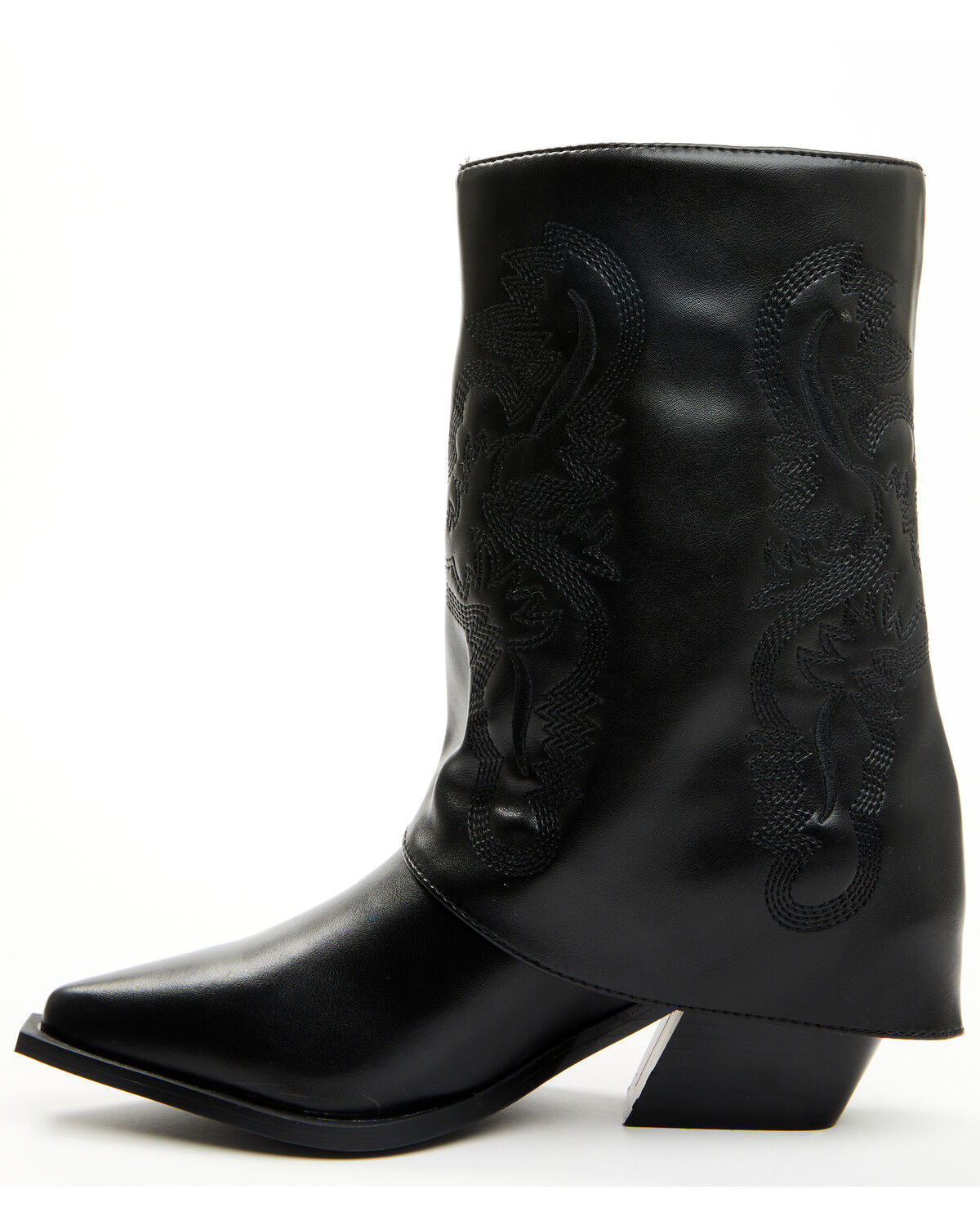 Image #3 - Azalea Wang Women's Portabella Booties - Snip Toe, Black, hi-res