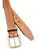 Hawx Men's Smooth Brown Leather Belt, Cognac, hi-res