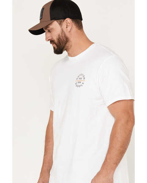 Brixton Men's Oath Graphic Short Sleeve T-Shirt, White, hi-res