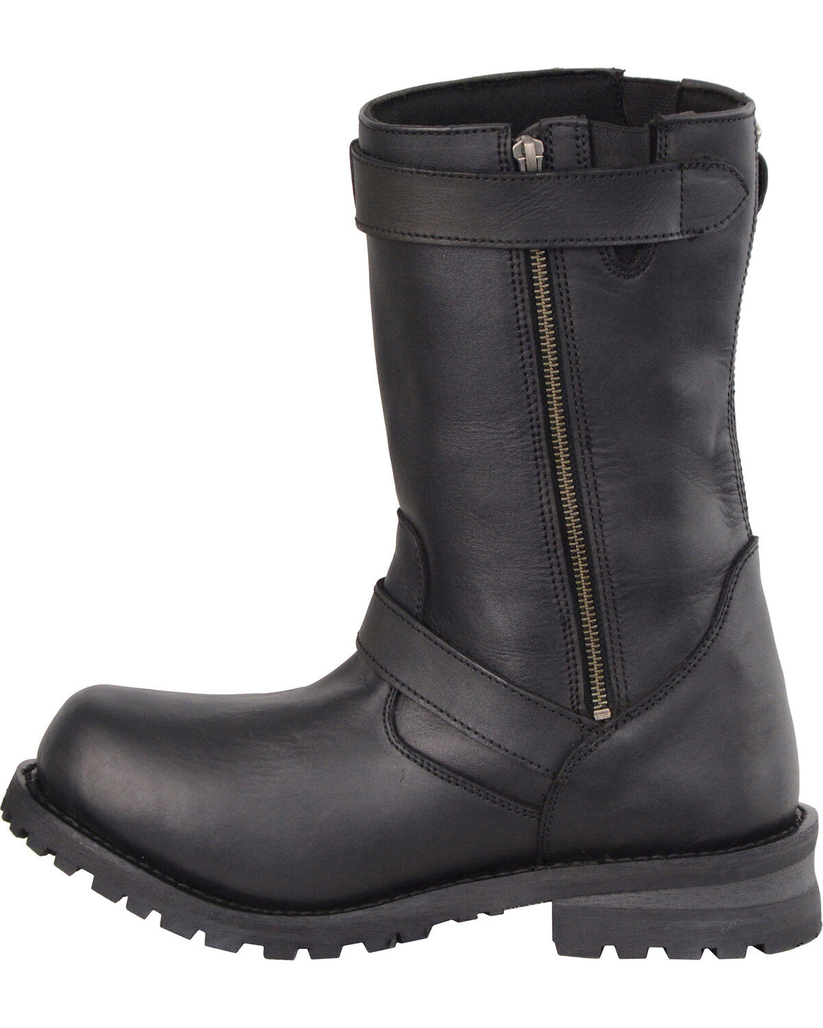 mens wide black boots