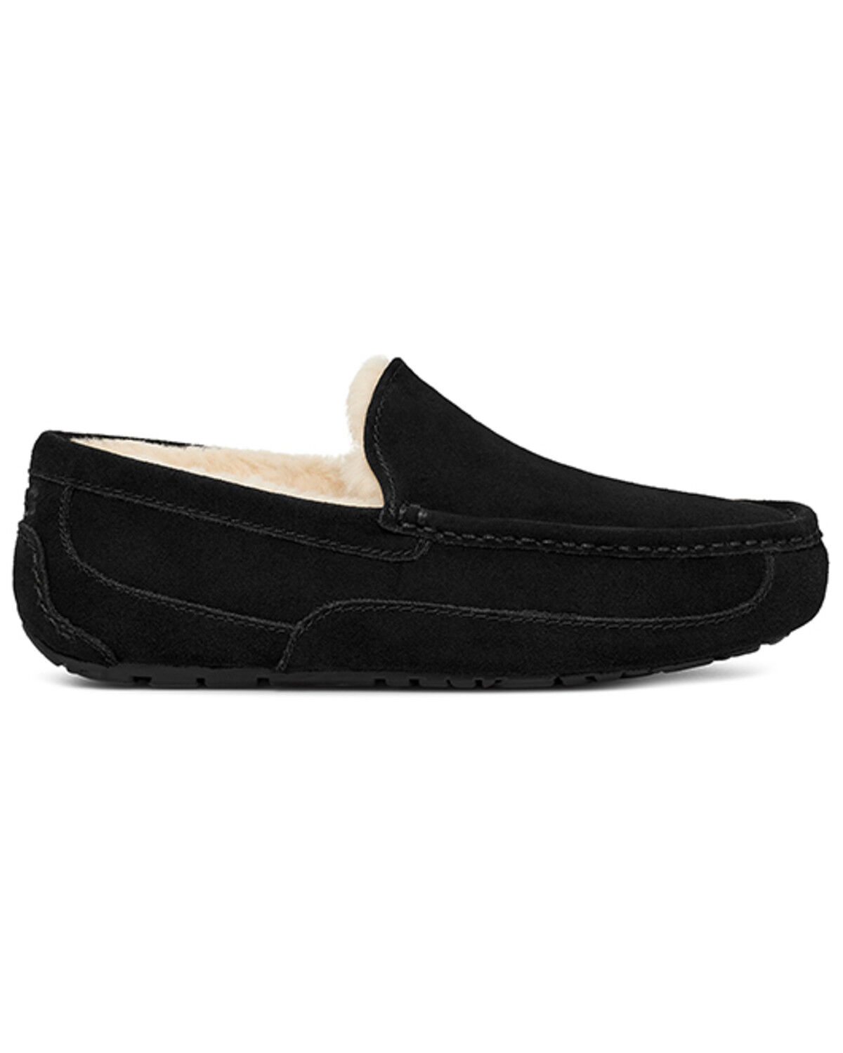 Image #2 - UGG Men's Ascot Slippers - Moc Toe, Black, hi-res