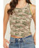 Image #3 - Cleo + Wolf Women's Camo Print Rib Knit Tank Top, Camouflage, hi-res