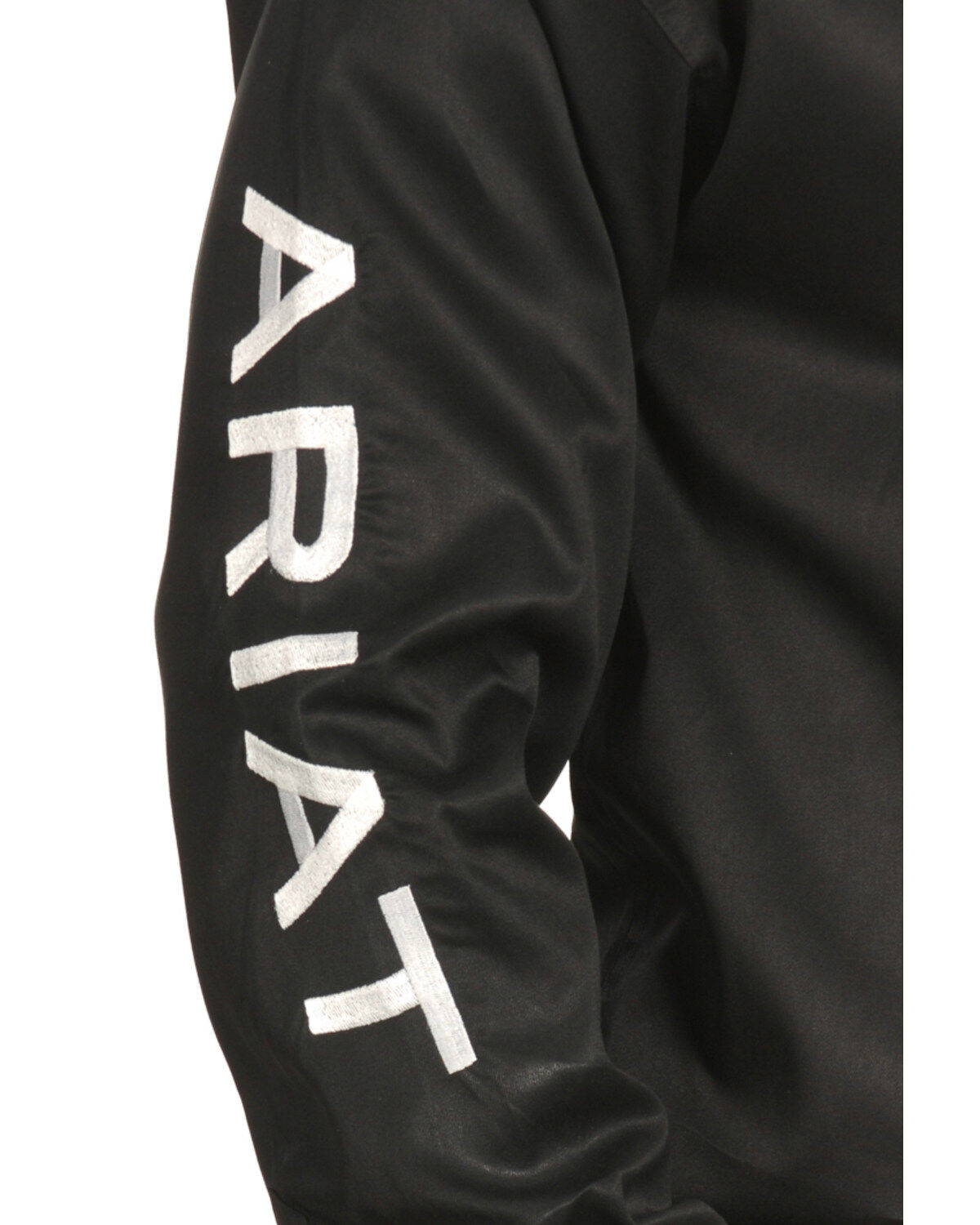 Image #5 - Ariat Men's Long Sleeve Logo Long Sleeve Western Shirt, Black, hi-res