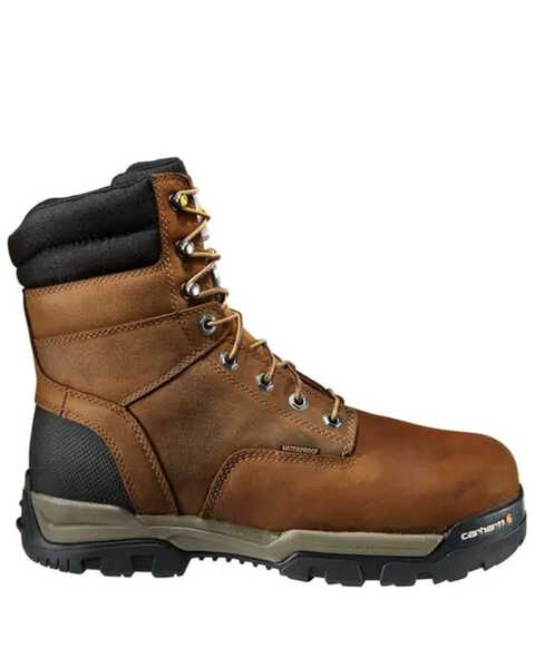 Image #2 - Carhartt Men's Ground Force Waterproof Work Boots - Soft Toe, Brown, hi-res