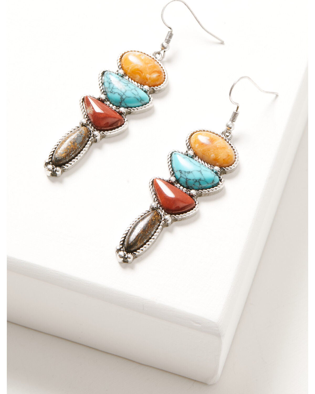 Shyanne Women's Retro Revival Earrings, Silver, hi-res