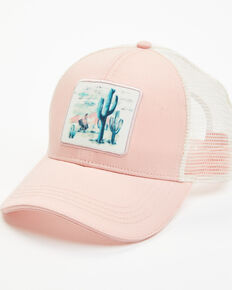 Shyanne Women's Cactus Desert Scene Baseball Hat , Blush, hi-res