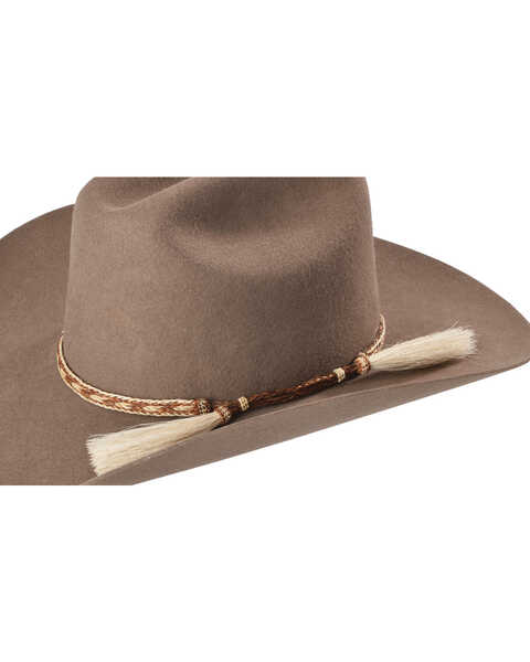 Raw leather braided rodeo cowboy western hat bands - Toquillas de