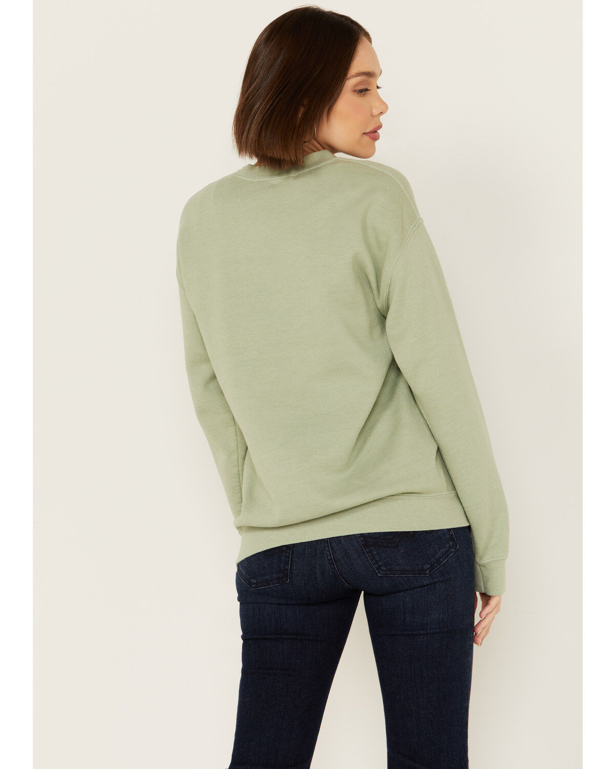 Image #4 - Youth in Revolt Women's Yellowstone Sweatshirt, Green, hi-res