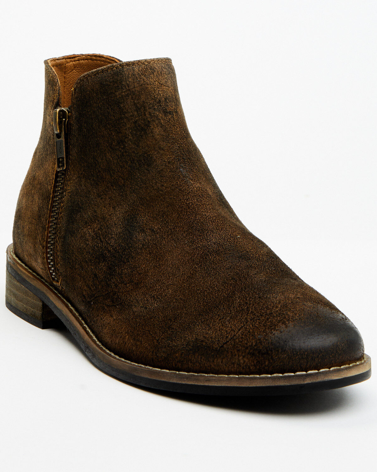 Image #1 - Diba True Women's Citrus Sweet Suede Booties - Round Toe, Brown, hi-res