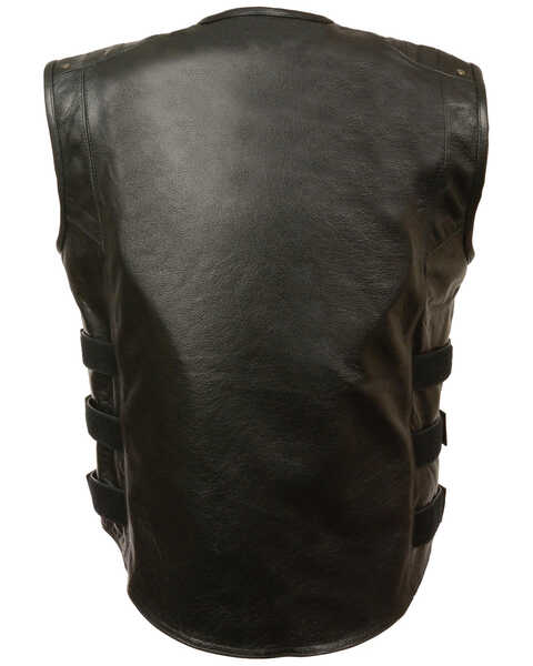 Image #2 - Milwaukee Leather Men's Updated SWAT Style Biker Vest, Black, hi-res