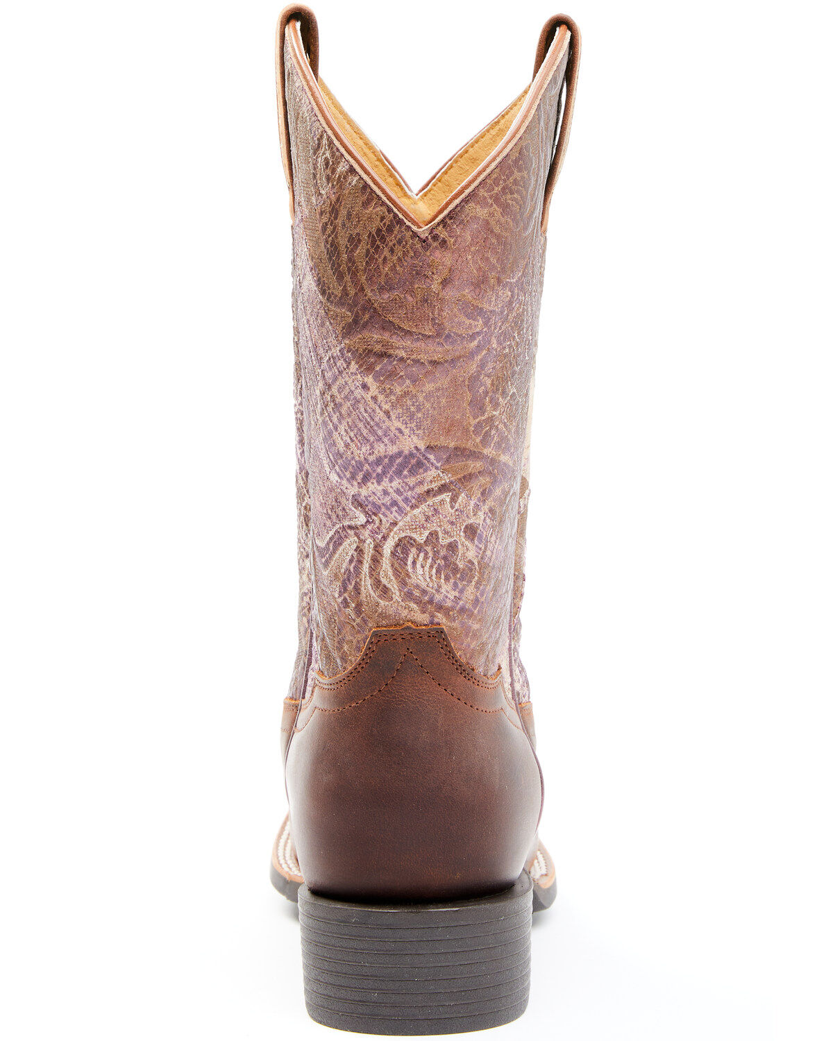 Image #5 - Rank 45® Women's Antiquity Western Performance Boots - Broad Square Toe, Brown, hi-res