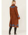 Image #4 - DANCASSAB Women's Floral Embroidered Suede Barbara Coat, Brown, hi-res