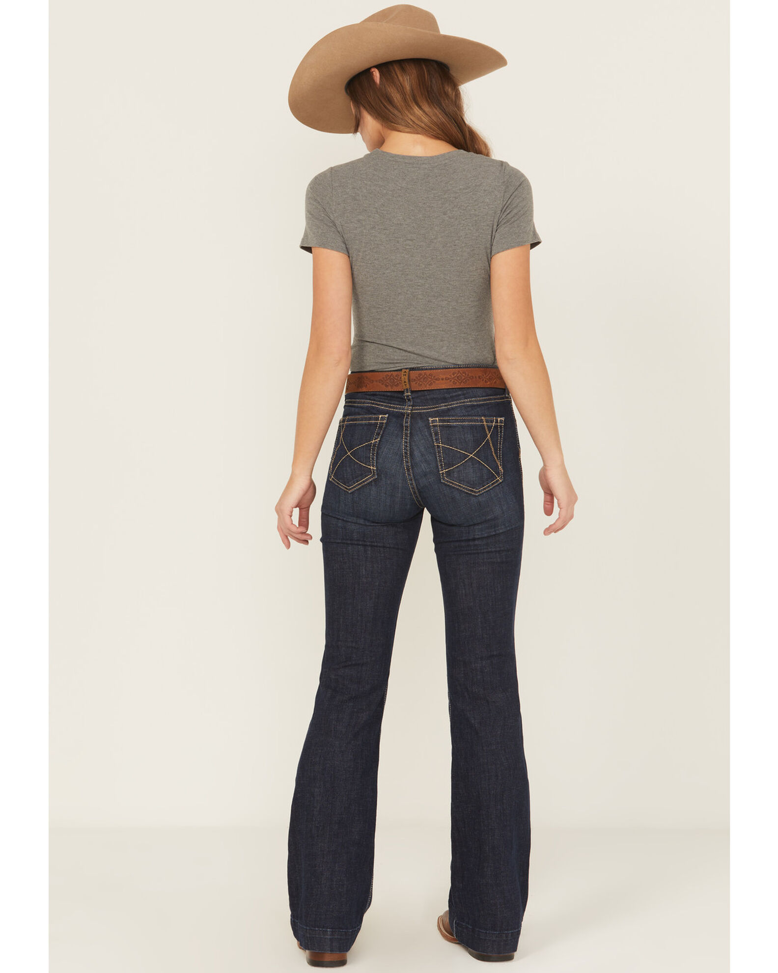 Image #3 - Ariat Women's Rascal Trouser Jeans, Blue, hi-res