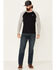 Image #1 - Rock & Roll Denim Men's FR Black Long Sleeve Work Raglan T-Shirt, Black, hi-res