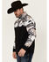 Image #2 - Hooey Men's Stevie Southwestern Block 1/4 Snap Pullover, Black, hi-res