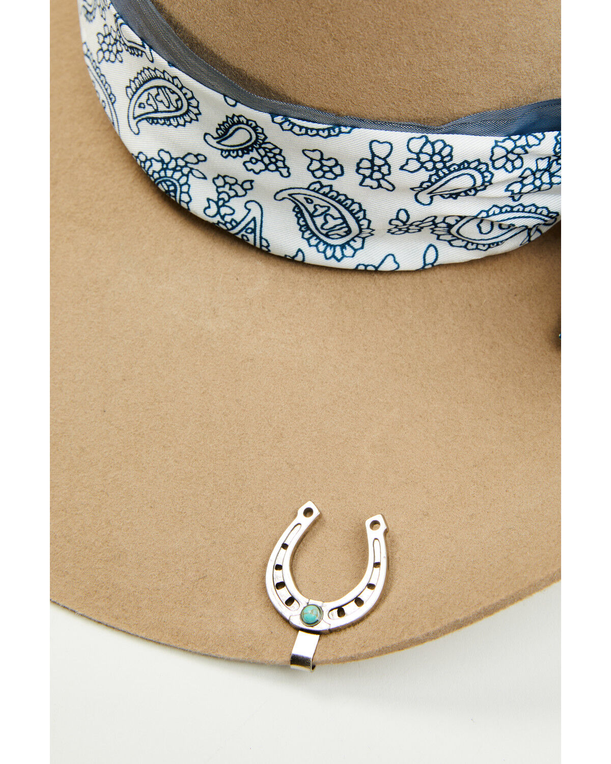 Image #5 - Boot Barn Paisley Western Hat Accessory Set, Blue, hi-res