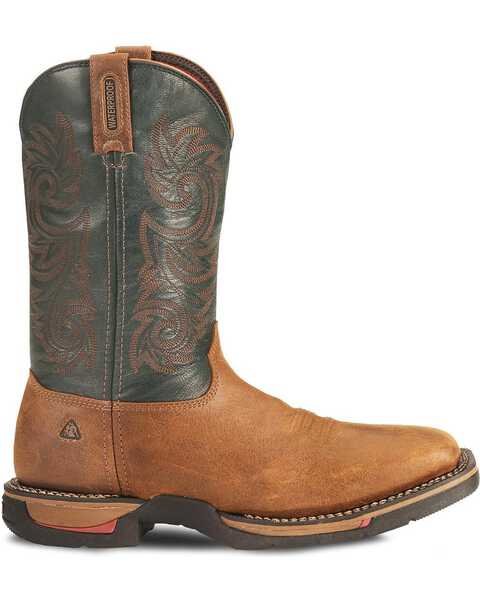 Image #2 - Rocky Men's Waterproof Long Range Western Boots, Brown, hi-res