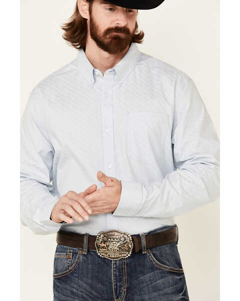 Image #3 - Cody James Core Men's Escalate Geo Print Long Sleeve Button-Down Western Shirt  , , hi-res