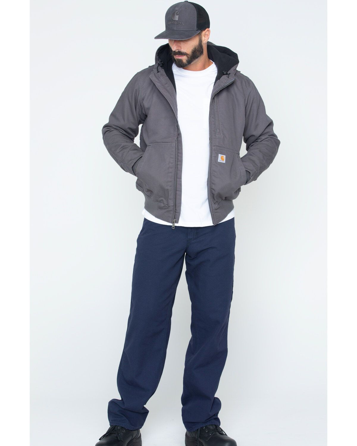 Image #6 - Carhartt Men's Full Swing Armstrong Active Work Jacket, Charcoal, hi-res