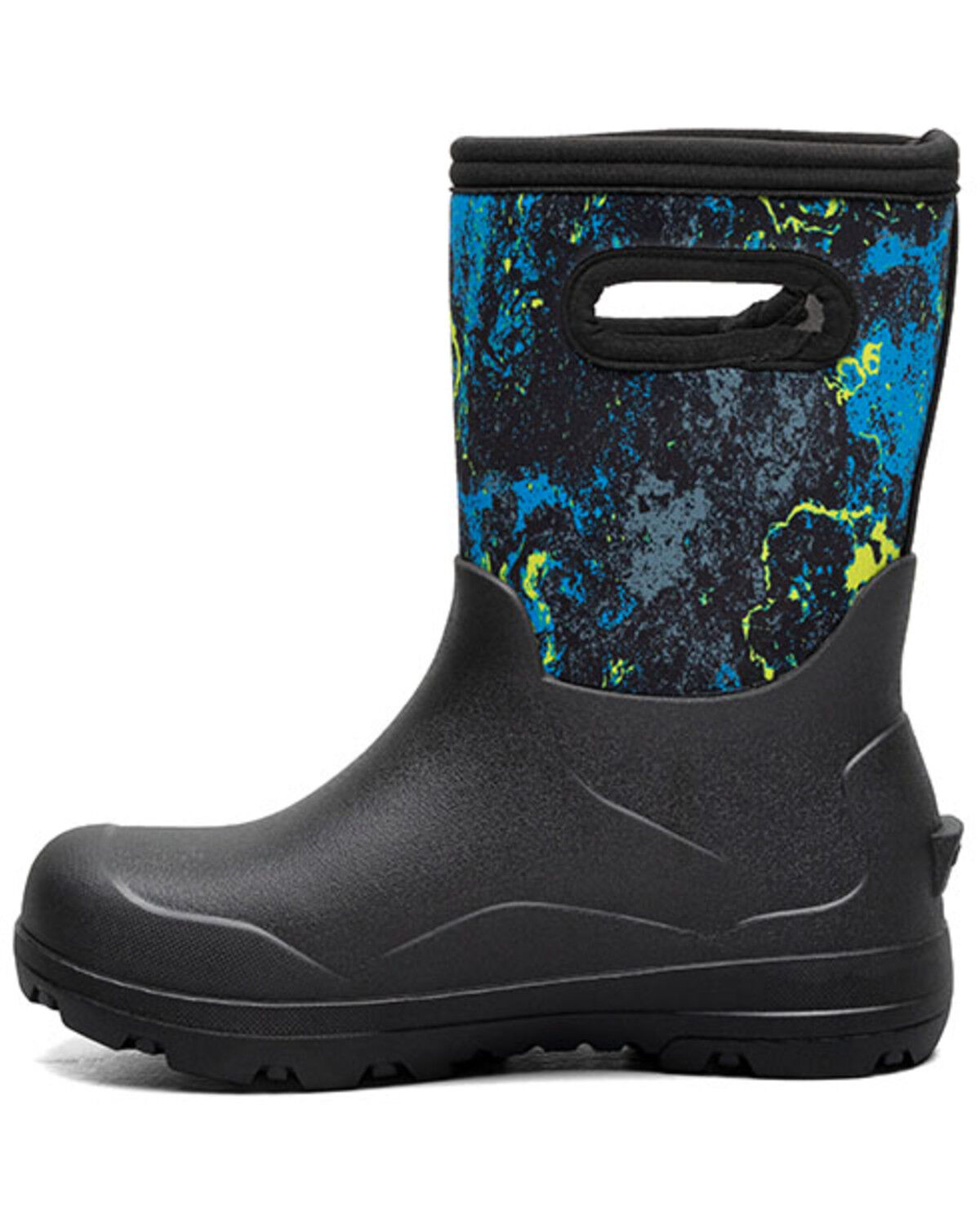 Image #3 - Bogs Boys' York Seamless Acid Camo Rubber Boots, Black, hi-res