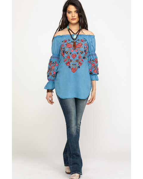 Image #6 - Honey Creek by Scully Women's Avalanche Peasant Blouse, , hi-res