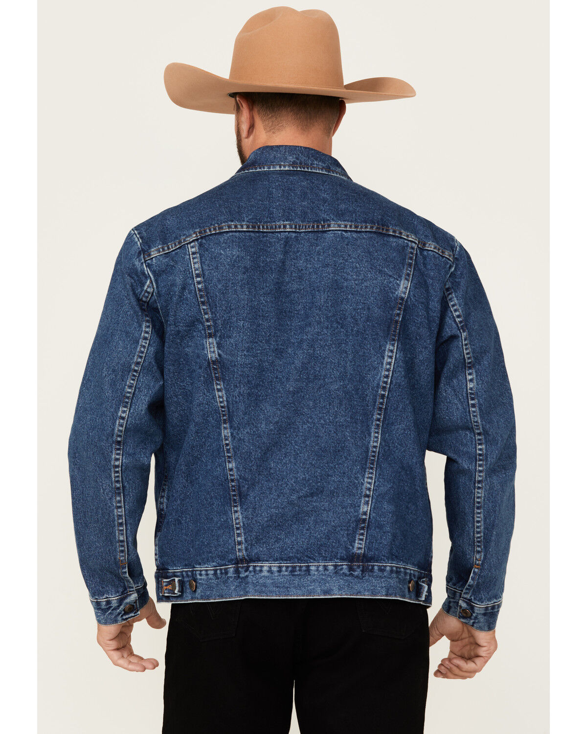 Image #4 - Wrangler Men's Unlined Medium Wash Denim Jacket, Medium Wash, hi-res