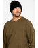 Image #5 - Hawx Men's Olive Long Sleeve Work Pocket T-Shirt - Tall , Olive, hi-res