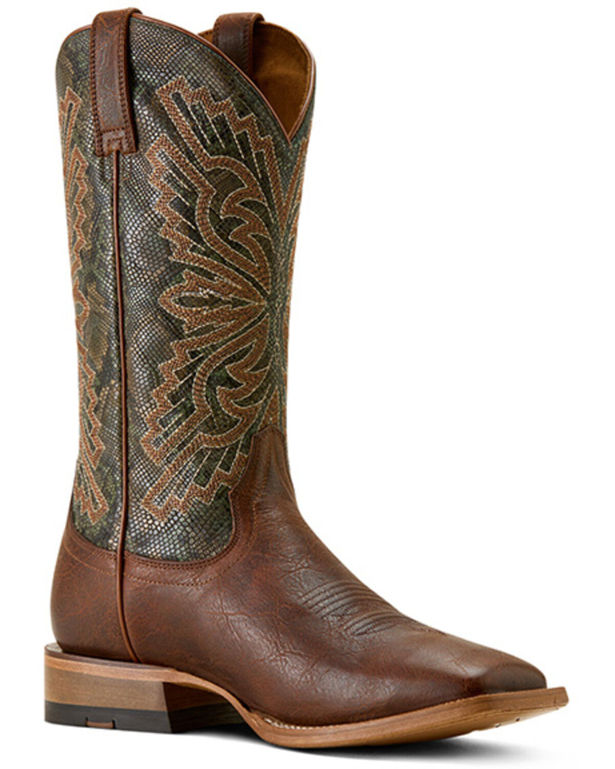 Image #1 - Ariat Men's Sting Western Boots - Broad Square Toe, Cognac, hi-res