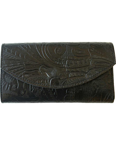 Image #1 - Western Express Women's Organizer Leather Wallet *DISCONTINUED*, Black, hi-res