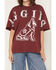 Image #3 - Gameday Women's TAMU Southern Split Short Sleeve Graphic Tee, Maroon, hi-res