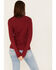 Cleo + Wolf Women's Ribbed Turtleneck Sweater, Ruby, hi-res