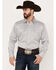 Panhandle Men's 80/20s Dobby Long Sleeve Western Pearl Snap Shirt - Big , Taupe, hi-res