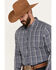 Image #2 - Gibson Trading Co Men's Night Watch Plaid Print Long Sleeve Button-Down Western Shirt, Navy, hi-res