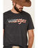 Image #3 - Wrangler Men's Charcoal Flag Logo Graphic T-Shirt , , hi-res