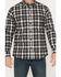 Image #3 - Hawx Men's Pike Plaid Print Long Sleeve Button-Down Flannel Shirt, Charcoal, hi-res