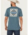 Image #4 - Ariat Men's Puebla Short Sleeve Graphic T-Shirt, Blue, hi-res