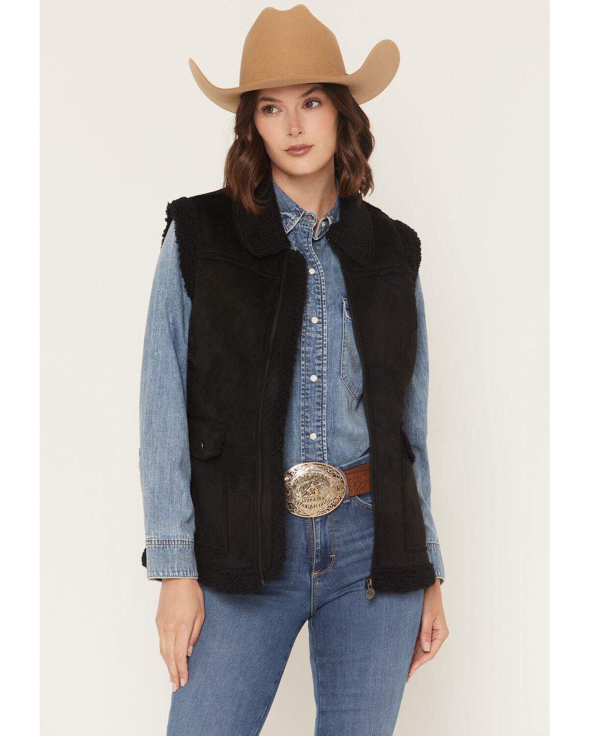 Outback Trading Co Women's Kimberly Vest, Black, hi-res