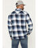 Image #4 - Brothers and Sons Men's Marksman Plaid Print Long Sleeve Button-Down Flannel Shirt, Blue, hi-res