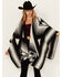 Image #1 - Shyanne Women's Deco Print Blanket Shawl, Black, hi-res