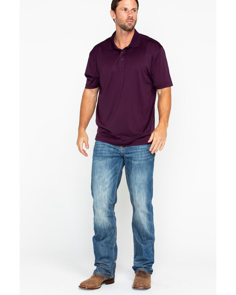 Cody James Men S Purple Short Sleeve Polo Shirt Boot Barn
